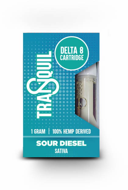 Tranquil 8 kyslých dieselových kaziet, 1 g (Sativa)